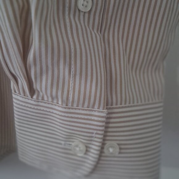 Van Heusen Men's Dress Shirt Regular Fit Pinpoint Stripe Size XL NWT - Picture 4 of 9